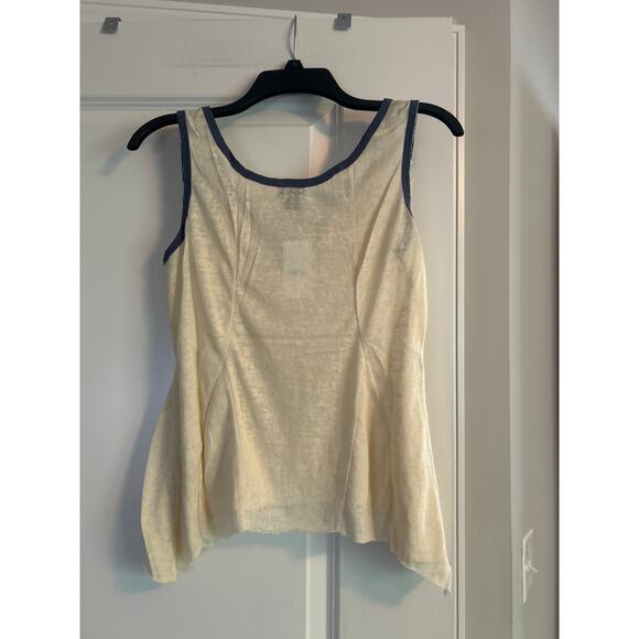 NWT Rue 21 Ivory Cream Color Women's Gauzy Tank Top Lace Trim Size XL - Picture 2 of 6